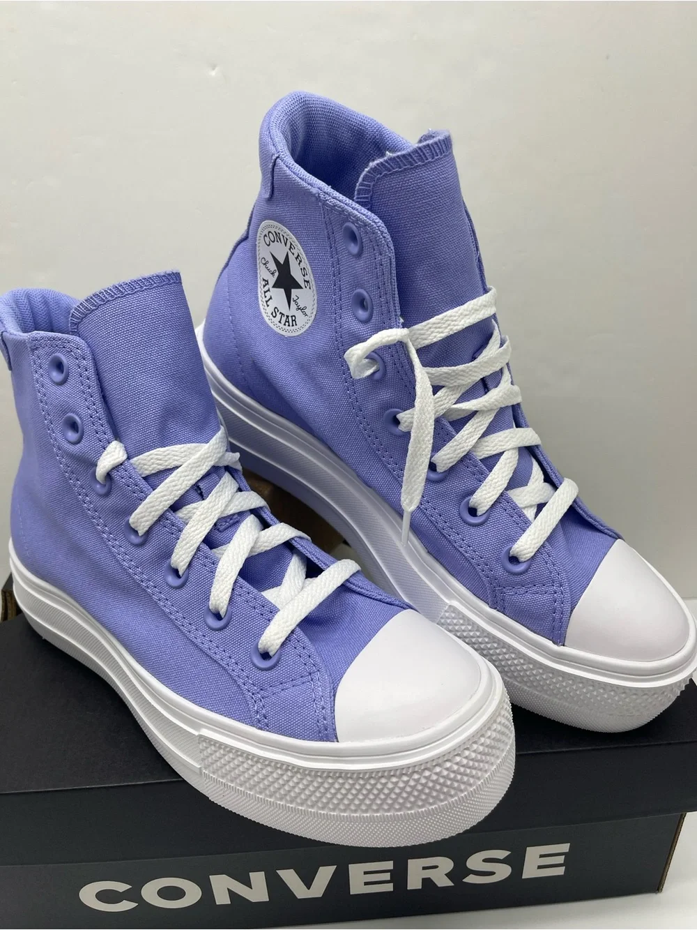 Converse A19323F DAY ONE PLATFORM HI VERY PERI/WHITE/BLACK Platform Sneakers